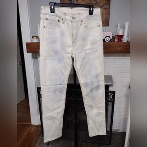 Levi's white wash denim